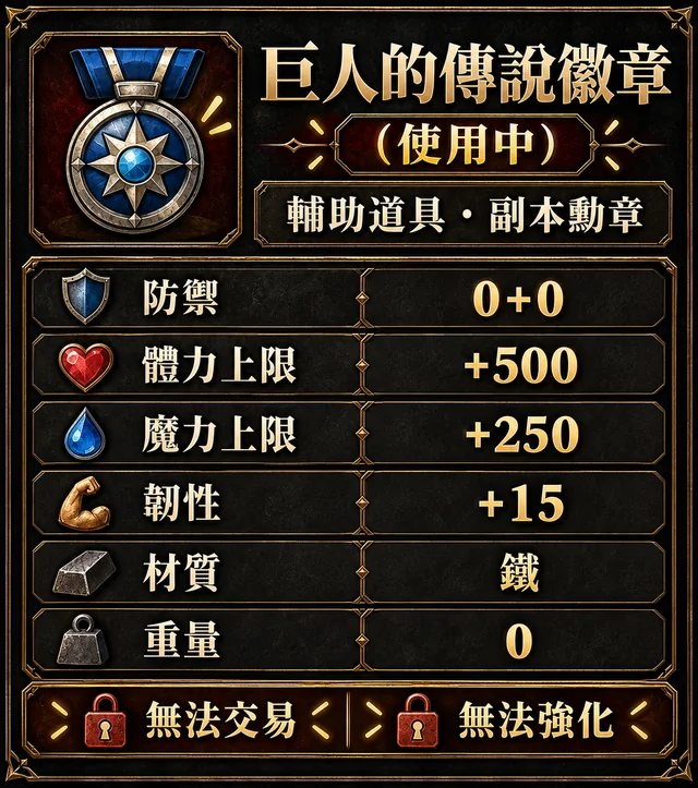 巨人的傳說徽章