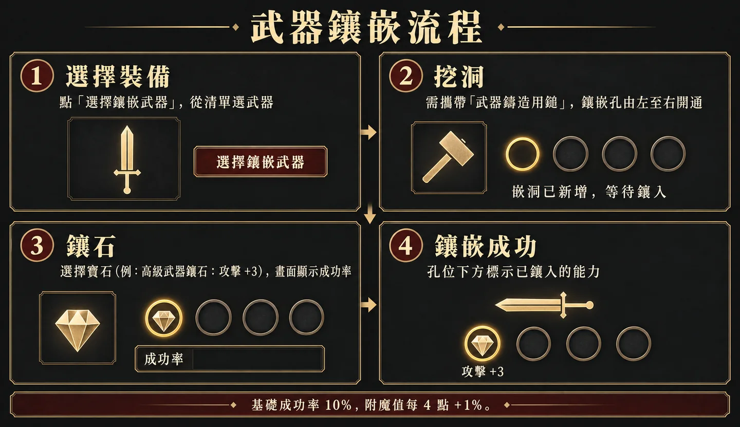 武器鑲嵌流程